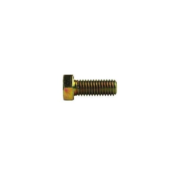 Newport Fasteners Grade 5, 7/16"-14 Hex Head Cap Screw, Zinc Yellow Steel, 1-1/2 in L, 500 PK 783943-500 - main